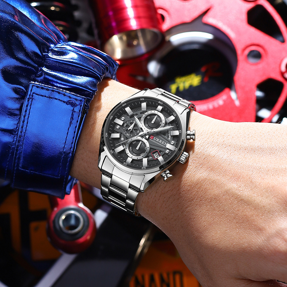 Smartwatch Watches For Men Brands - CURREN 8495 Zegarek męski Wodoodporny zegarek