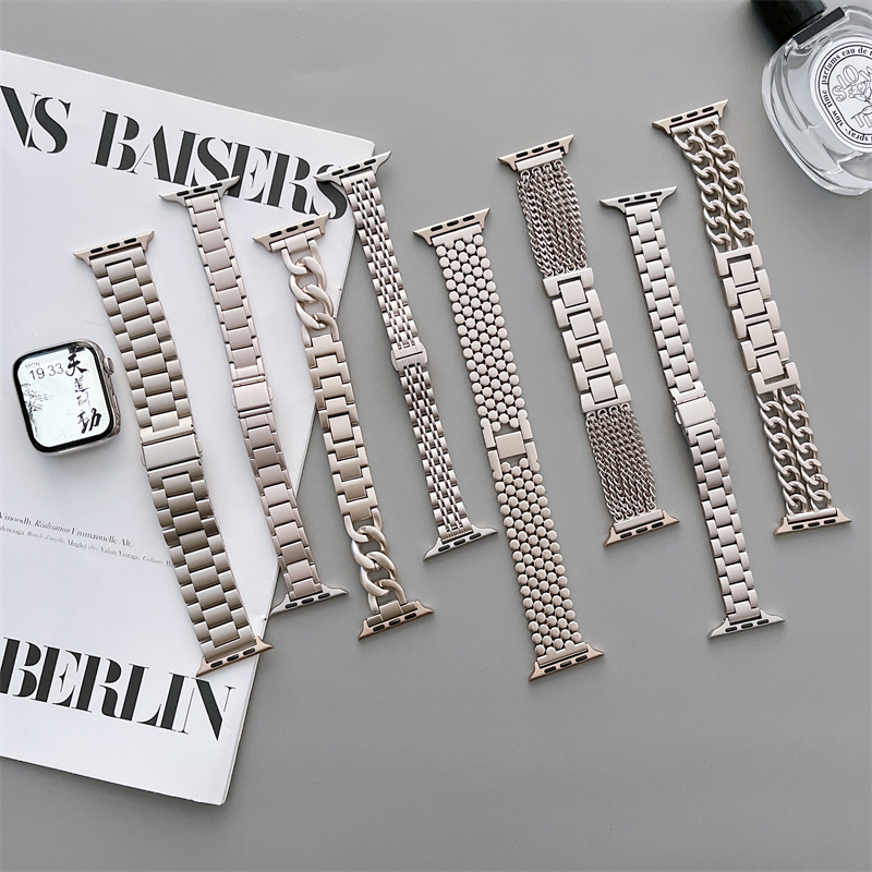 Smartwatch Luxury Watches For Women - Pasek Starlight do zegarka Apple 8/Ultra