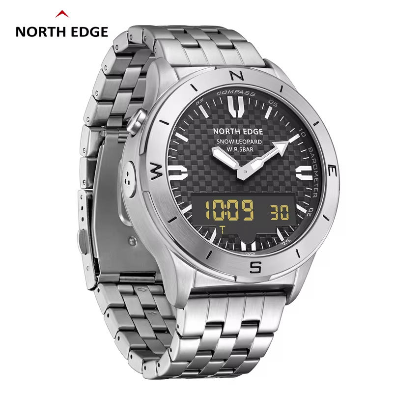 Smartwatch Army Watches For Men - NORTH EDGE Męski Zegarek Nurkowy Wojskowy