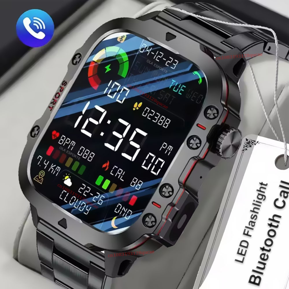 Smartwatch Military Watches For Men - Nowy wojskowy smartwatch męski 2026 IP67