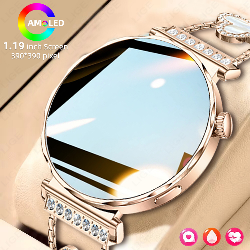Smartwatch Luxury Watches For Women - LIGE Luksusowy Smartwatch Damski Ekran AMOLED