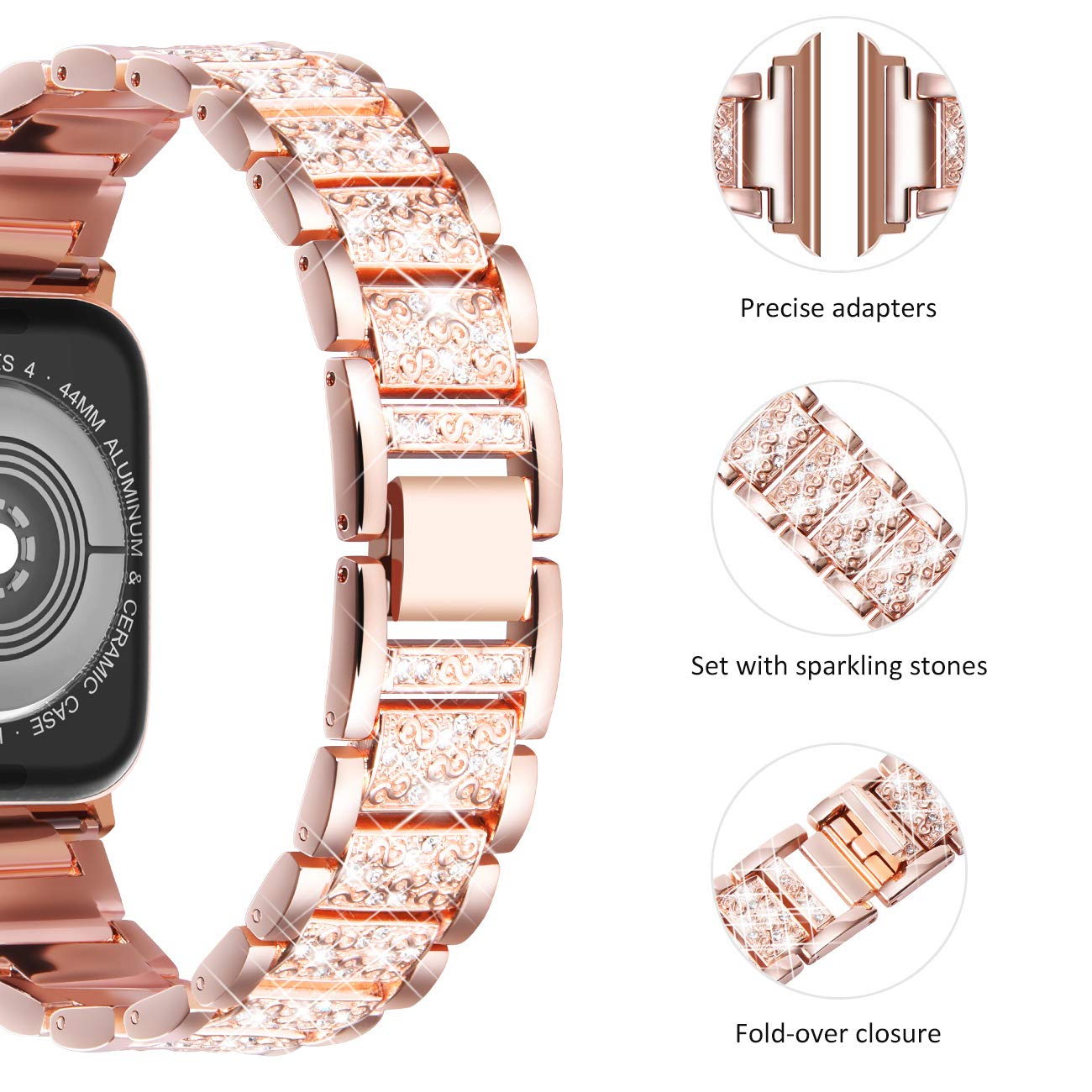 Etui + pasek do zegarka Apple  – Smartwatch Luxury Watches For Women recenzja i cena