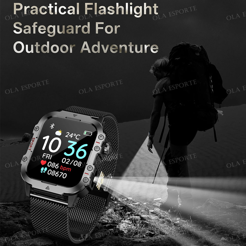 Wytrzymały wojskowy smartwatch – Smartwatch Military Watches For Men recenzja i cena