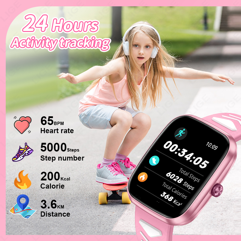 LIGE Dziecięcy Smartwatch dla  – Smartwatch Watches For Kid Boy With Alarm recenzja i cena