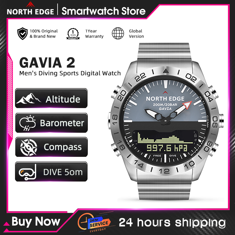 NORTH EDGE Męski Zegarek Nurko – Smartwatch Army Watches For Men recenzja i cena