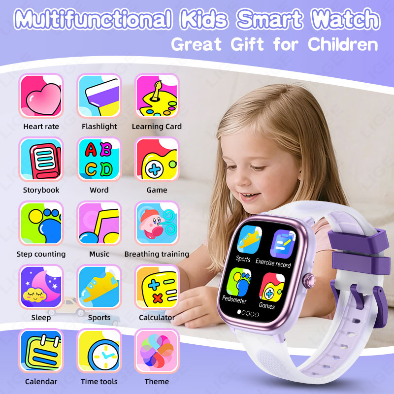 LIGE 2026 Nowy Smartwatch Eduk – Smartwatch Watches For Kid Boy With Alarm recenzja i cena