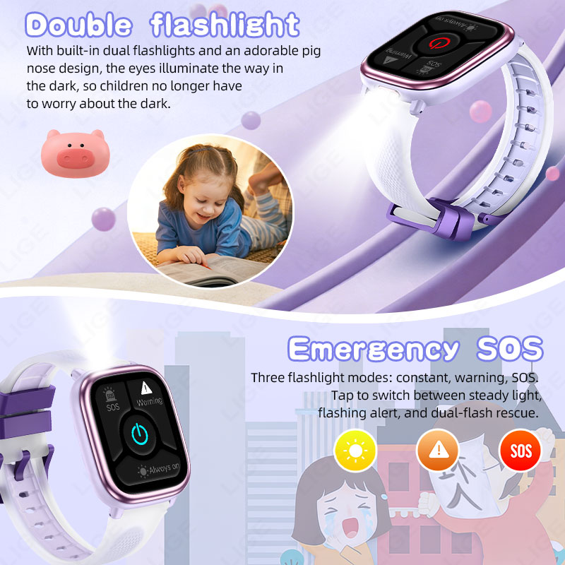 LIGE 2026 Nowy Smartwatch Eduk – Smartwatch Watches For Kid Boy With Alarm recenzja i cena