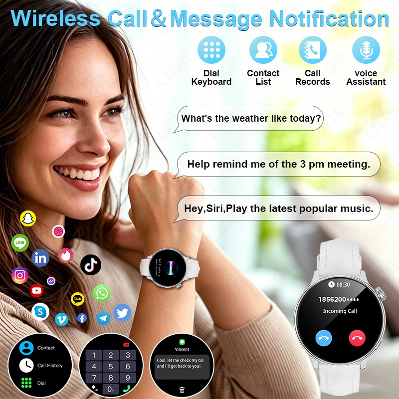 LIGE Luksusowe Smartwatche Dam – Smartwatch Luxury Watches For Women recenzja i cena