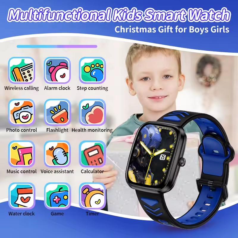 Dziecięcy Chłopięcy Dziewczęcy – Smartwatch Watches For Kid Boy With Alarm recenzja i cena
