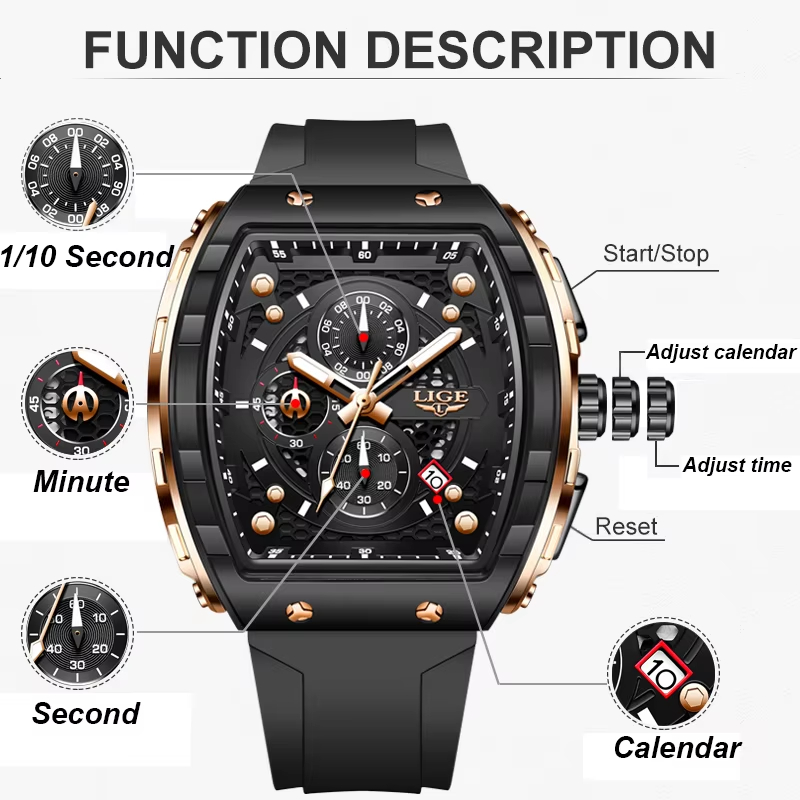 LIGE Luksusowy Zegarek Męski N – Smartwatch Watches For Men Brands recenzja i cena