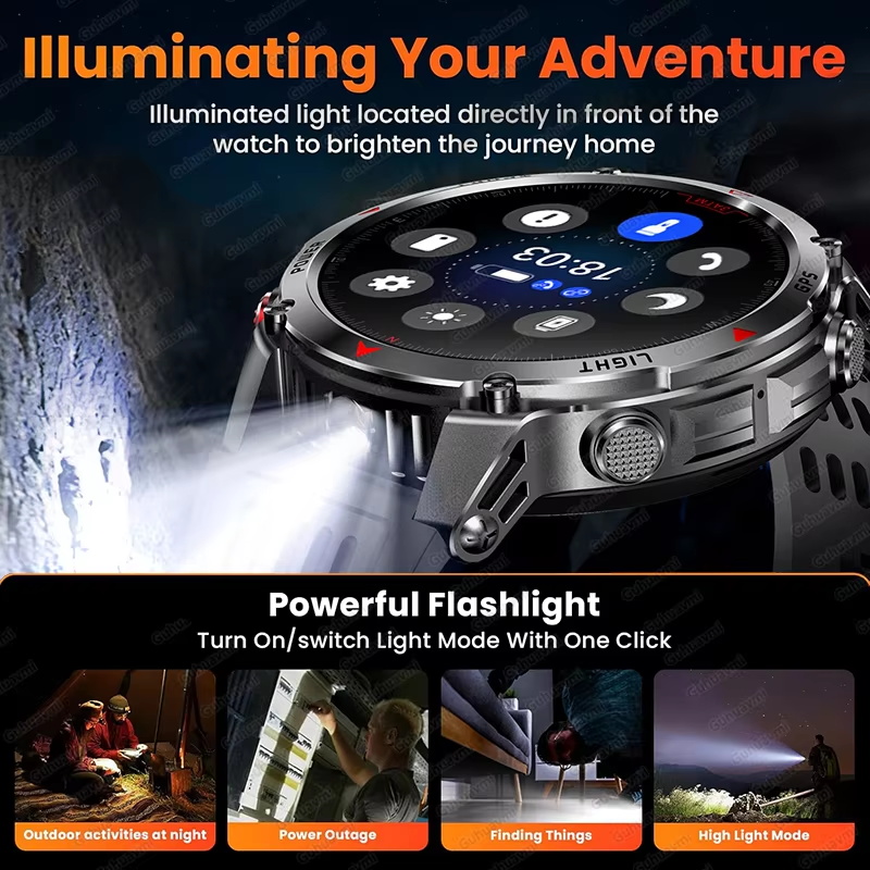 Wojskowy Smartwatch GPS 540mAh – Smartwatch Military Watches For Men recenzja i cena