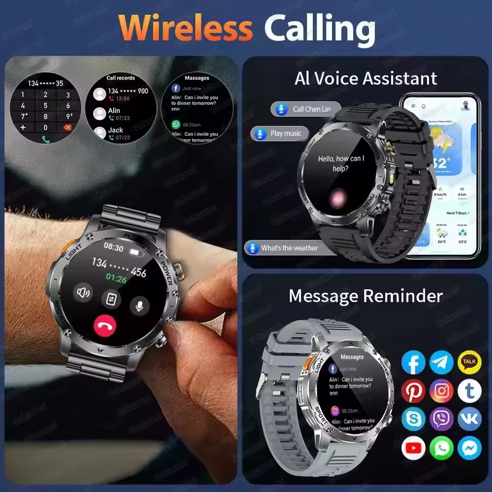 2025Nowy Zewnętrzny Wojskowy S – Smartwatch Military Watches For Men recenzja i cena