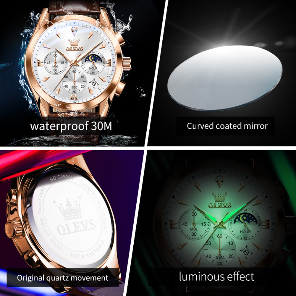 OLEVS Brand New modny zegarek  – Smartwatch Watches For Men Brands recenzja i cena