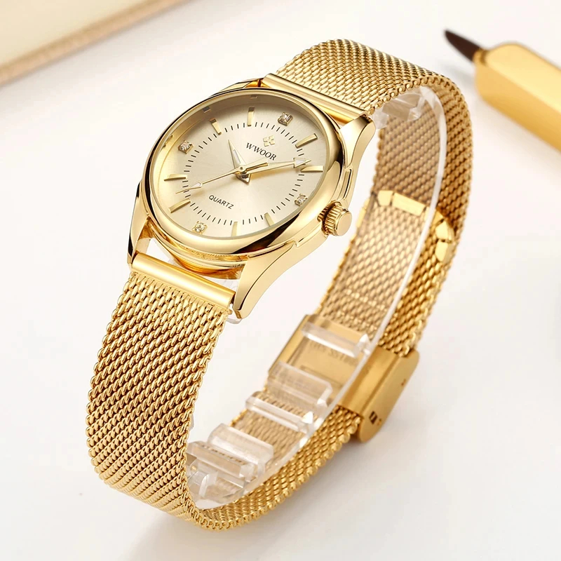 WWOOR luksusowa marka sukienka – Mesh Stainless Strap recenzja i cena