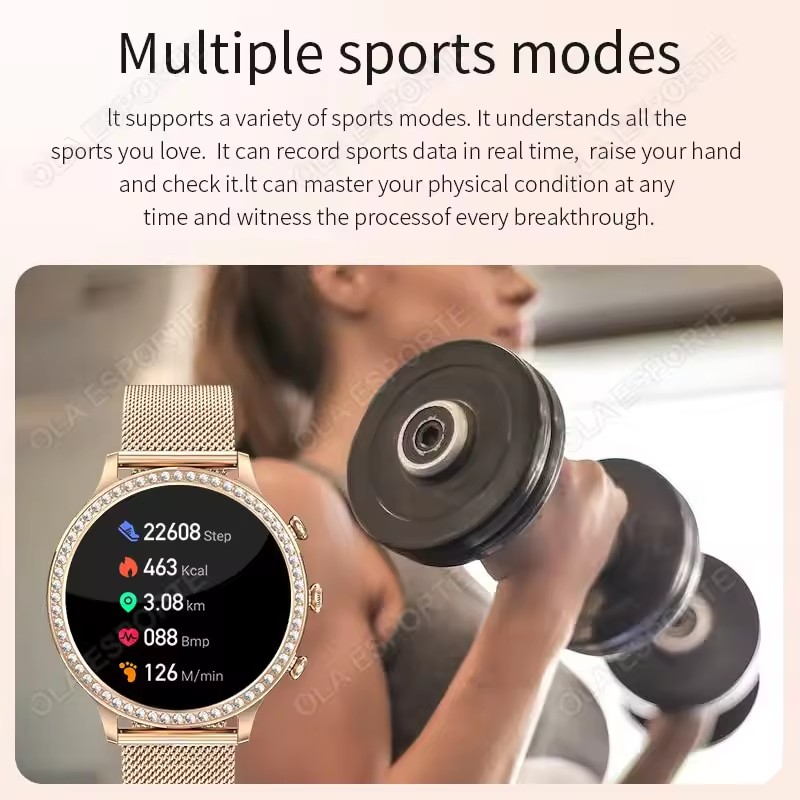 Elegancki damski smartwatch z  – Smartwatch Watches Price recenzja i cena