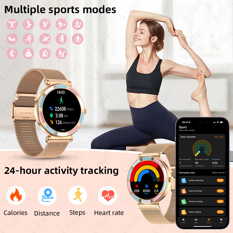 Luksusowy smartwatch LIGE 2026 – Smartwatch Luxury Watches For Women recenzja i cena